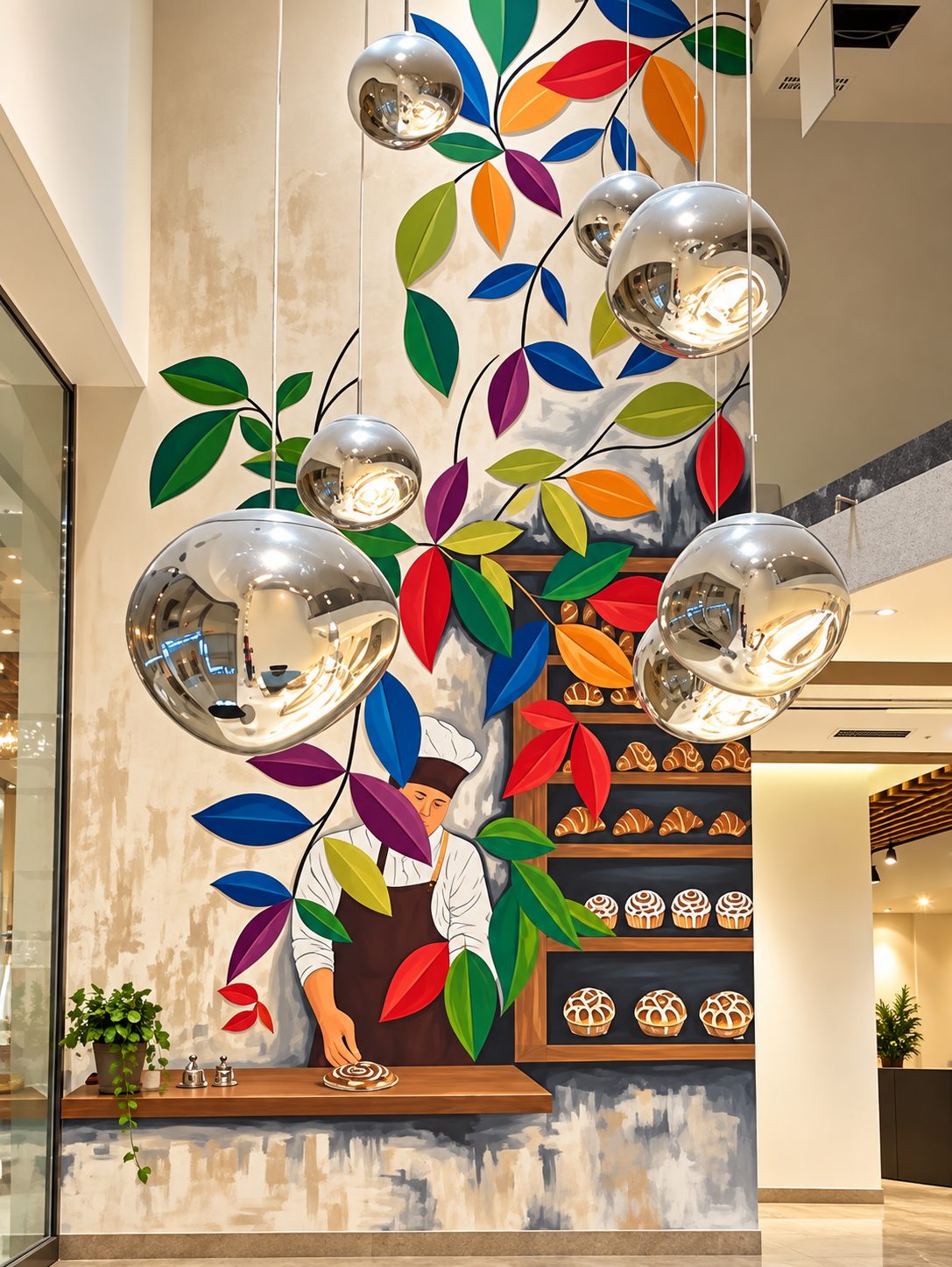Hand-painted wall mural Dubai — commissioned mural installation by Blenc Art 40