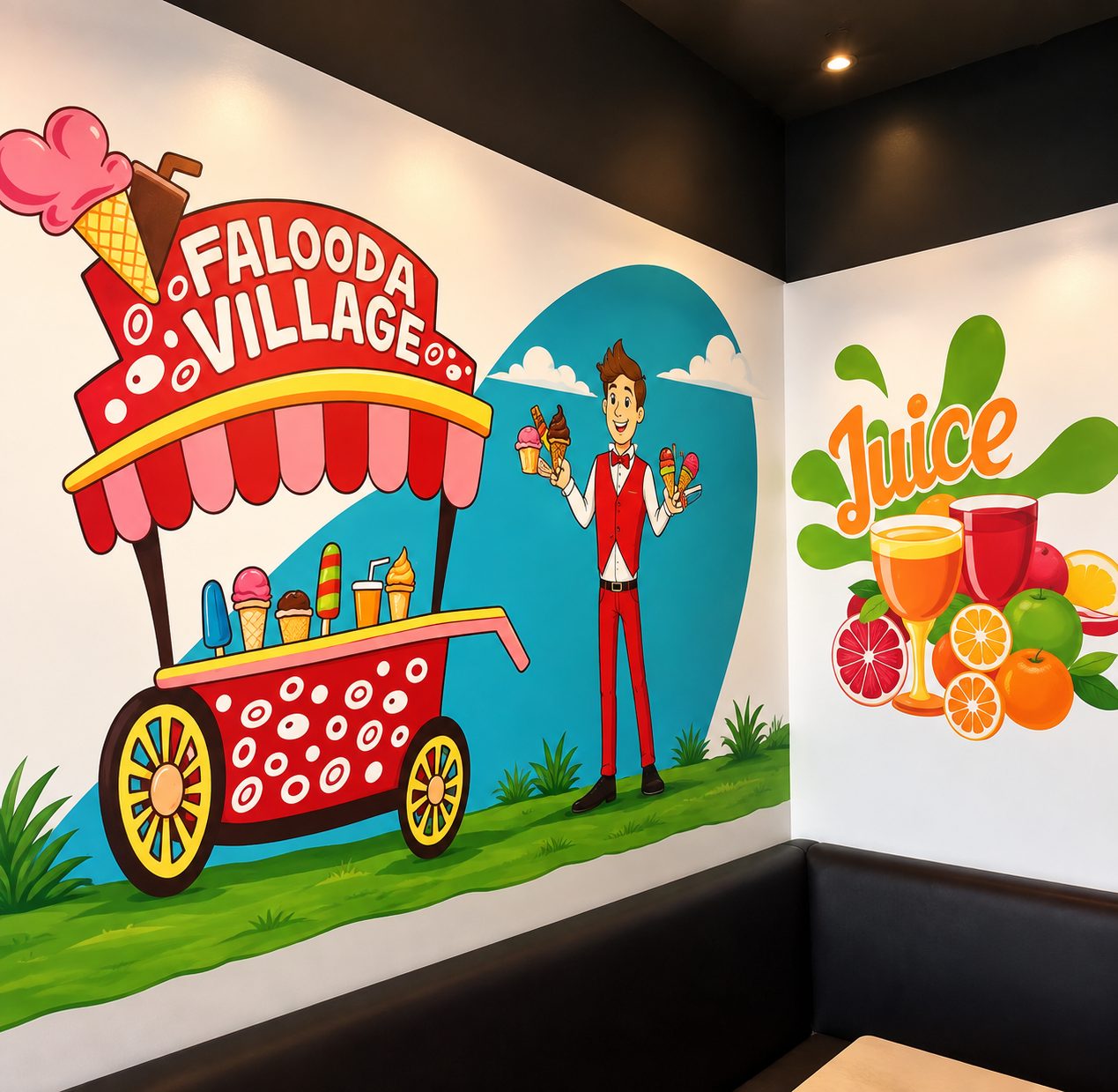 Hand-painted wall mural Dubai — commissioned mural installation by Blenc Art 41