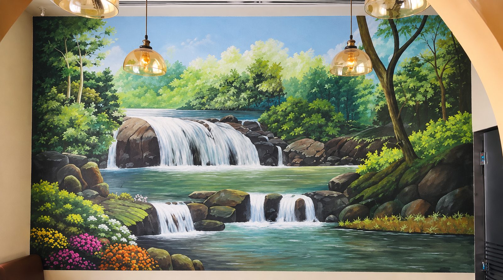 Hand-painted wall mural Dubai — commissioned mural installation by Blenc Art 42